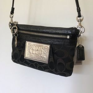 Black Coach Poppy crossbody